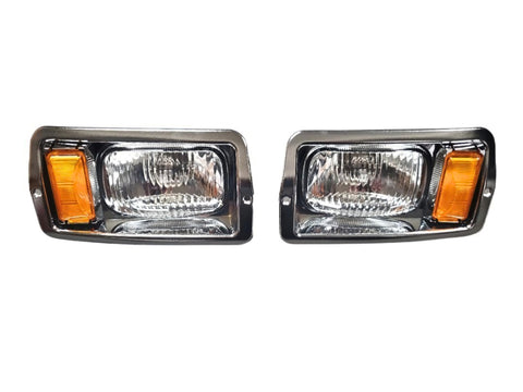 Halogen Chrome Headlights for Club Car DS 1982-1992